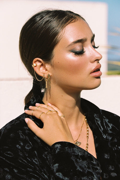 FALLING STAR EARRING SILVER